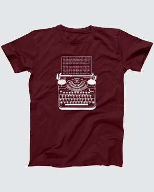 All Work and No Play T-Shirt, flat lay on grey