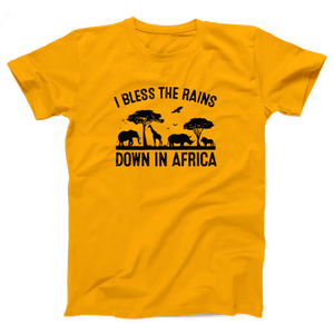 I Bless the Rains Down in Africa Adult Unisex T-Shirt Twisted Gorilla