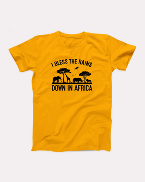 I Bless the Rains Down in Africa Adult Unisex T-Shirt Twisted Gorilla