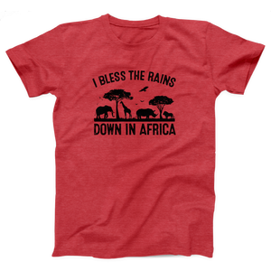 I Bless the Rains Down in Africa Adult Unisex T-Shirt Twisted Gorilla