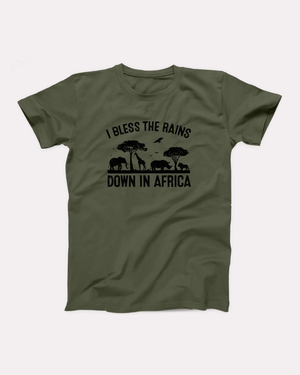 I Bless the Rains Down in Africa Adult Unisex T-Shirt Twisted Gorilla