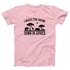 I Bless the Rains Down in Africa Adult Unisex T-Shirt Twisted Gorilla