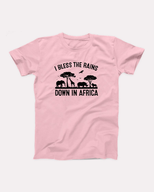 I Bless the Rains Down in Africa Adult Unisex T-Shirt Twisted Gorilla