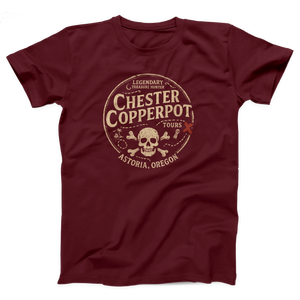 Chester Copperpot Treasure Hunter Tours Adult Unisex T-Shirt