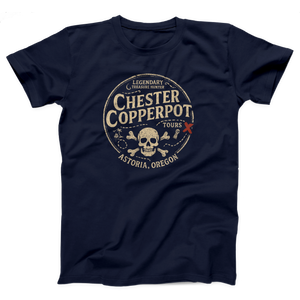 Chester Copperpot Treasure Hunter Tours Adult Unisex T-Shirt