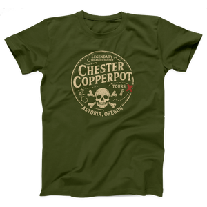 Chester Copperpot Treasure Hunter Tours Adult Unisex T-Shirt