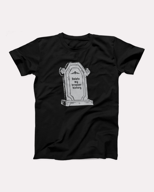 Delete My Browser History Adult Unisex T-Shirt Twisted Gorilla