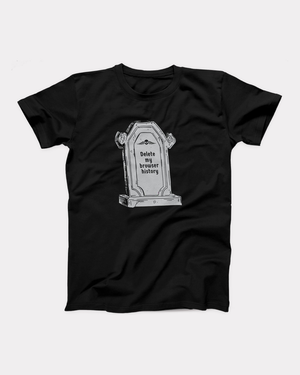 Delete My Browser History Adult Unisex T-Shirt Twisted Gorilla