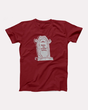 Delete My Browser History Adult Unisex T-Shirt Twisted Gorilla
