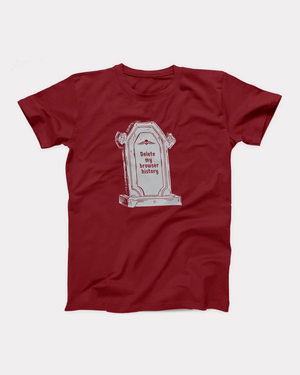 Delete My Browser History Adult Unisex T-Shirt Twisted Gorilla