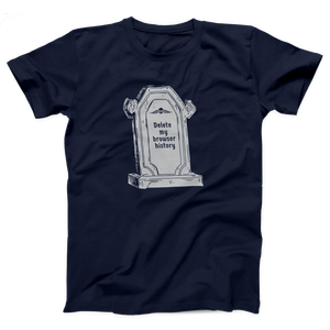 Delete My Browser History Adult Unisex T-Shirt Twisted Gorilla