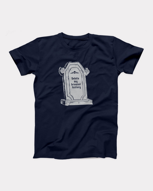 Delete My Browser History Adult Unisex T-Shirt Twisted Gorilla