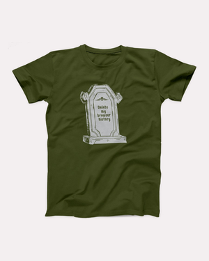 Delete My Browser History Adult Unisex T-Shirt Twisted Gorilla