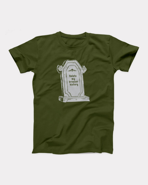 Delete My Browser History Adult Unisex T-Shirt Twisted Gorilla