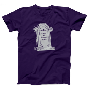 Delete My Browser History Adult Unisex T-Shirt Twisted Gorilla