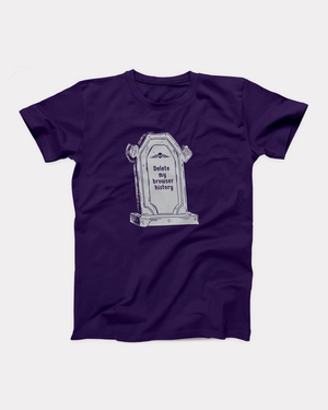 Delete My Browser History Adult Unisex T-Shirt Twisted Gorilla