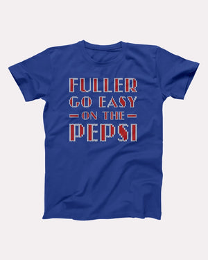 Fuller Go Easy On The Pepsi T-Shirt, flat lay on grey