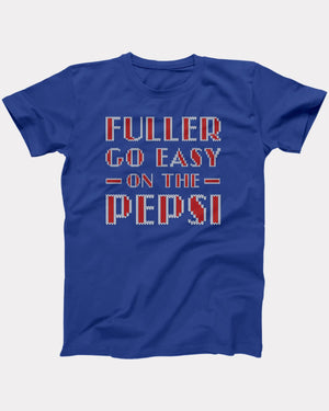 Fuller Go Easy On the Pepsi Ugly Sweater, flat lay on grey
