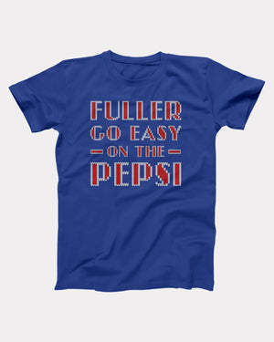 Fuller Go Easy On the Pepsi Ugly Sweater, flat lay on grey
