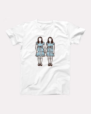 Grady Twins T-Shirt, flat lay on grey