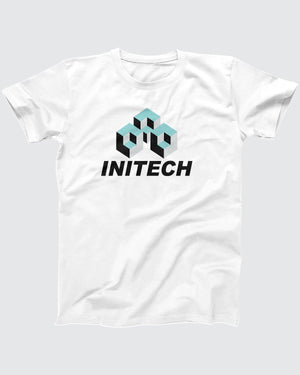 Initech T-Shirt, flat lay on grey