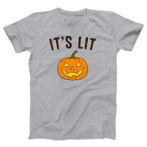 It's Lit Pumpkin Adult Unisex T-Shirt