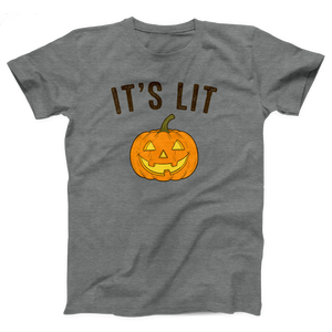 It's Lit Pumpkin Adult Unisex T-Shirt