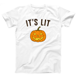 It's Lit Pumpkin Adult Unisex T-Shirt