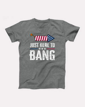 Just Here to Bang Adult Unisex T-Shirt Twisted Gorilla