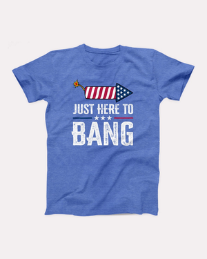 Just Here to Bang Adult Unisex T-Shirt Twisted Gorilla