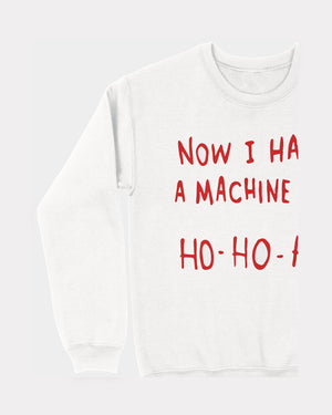 Now I Have A Machine Gun Ho Ho Ho Ugly Sweater White