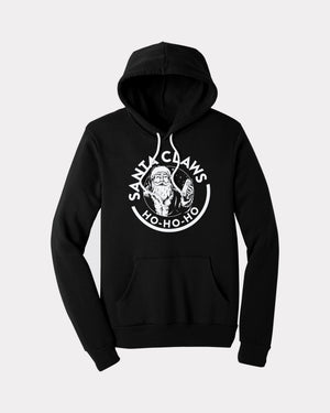 santa claws womens crop hoodie