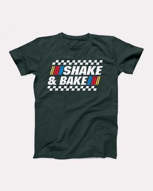 Shake and Bake T-Shirt, flat lay, Forest