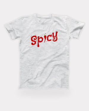 Spicy T-Shirt in Ash, flat lay on grey