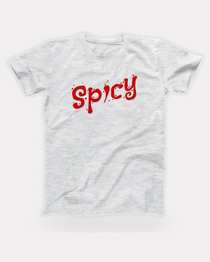 Spicy T-Shirt in Ash, flat lay on grey
