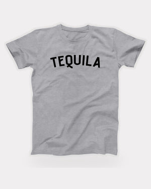 Tequila T-Shirt in Athletic Heather, flat lay on grey