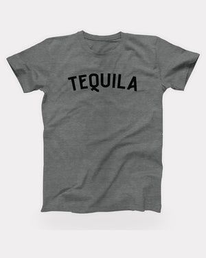 Tequila T-Shirt in Deep Heather, flat lay on grey