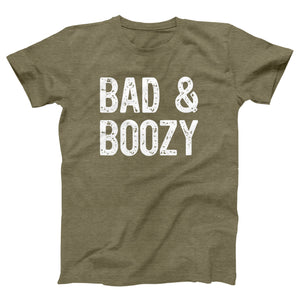 Bad & Boozy Adult Unisex T-Shirt Twisted Gorilla
