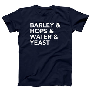 Barley & Hops Adult Unisex T-Shirt - Twisted Gorilla