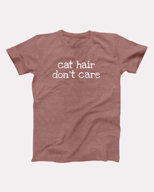 Cat Hair Don't Care Adult Unisex T-Shirt - Twisted Gorilla