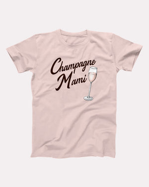 Champagne Mami Adult Unisex T-Shirt - Twisted Gorilla