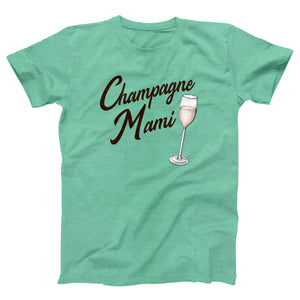 Champagne Mami Adult Unisex T-Shirt - Twisted Gorilla