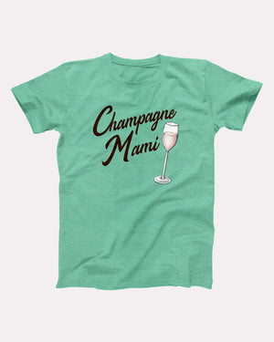 Champagne Mami Adult Unisex T-Shirt - Twisted Gorilla