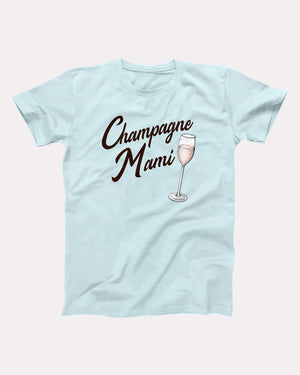 Champagne Mami Adult Unisex T-Shirt - Twisted Gorilla