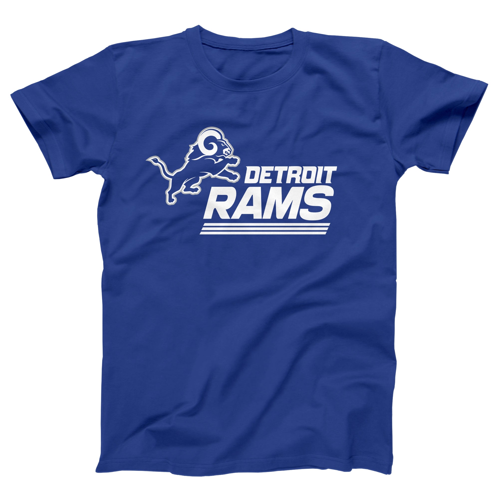 Detroit Rams Adult Unisex T-Shirt - Twisted Gorilla