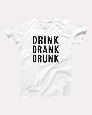 Drink Drank Drunk Adult Unisex T-Shirt - Twisted Gorilla