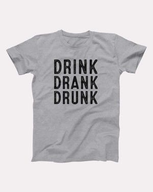Drink Drank Drunk Adult Unisex T-Shirt - Twisted Gorilla