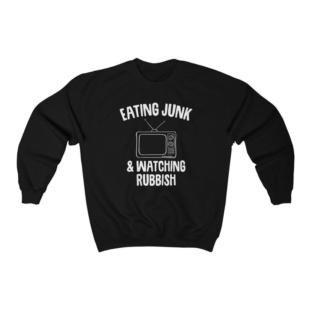 Eating Junk and Watching Rubbish Ugly Sweater - Twisted Gorilla
