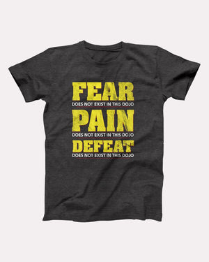 Fear Pain Defeat Adult Unisex T-Shirt - Twisted Gorilla