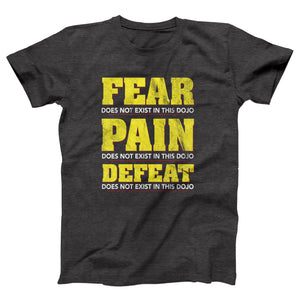 Fear Pain Defeat Adult Unisex T-Shirt - Twisted Gorilla